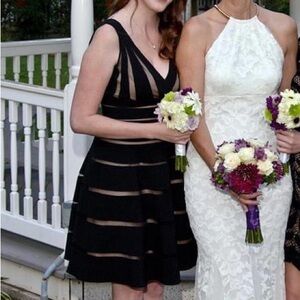 JS Collections Black Cocktail Dress